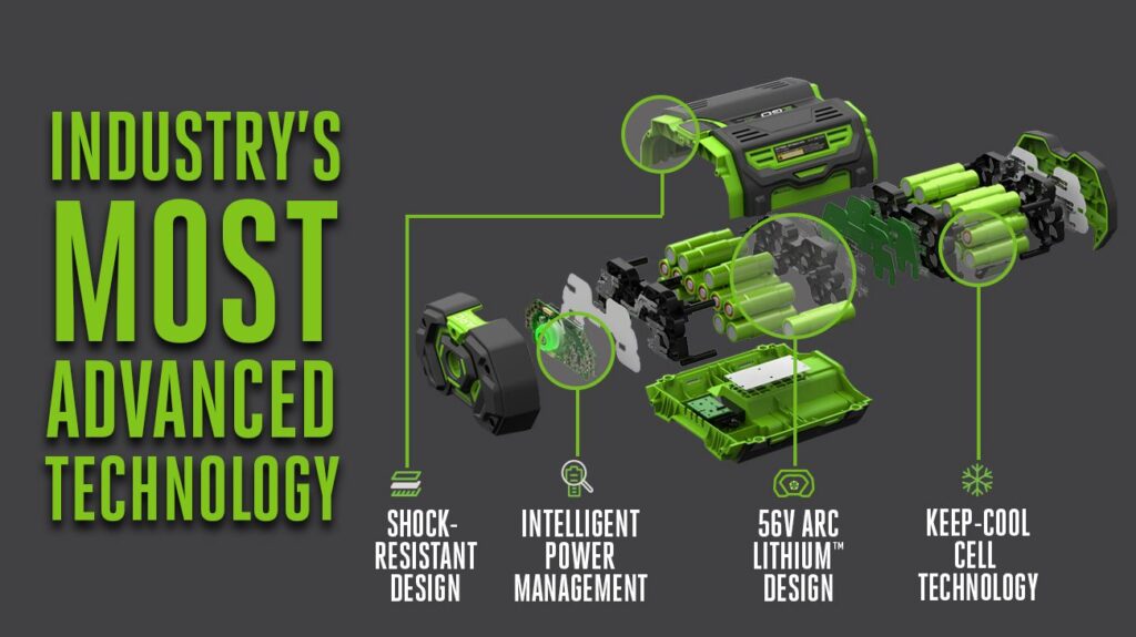 EGO POWER+ 5.0 AMP HOUR BATTERY WITH FUEL GAUGE Capital Tools